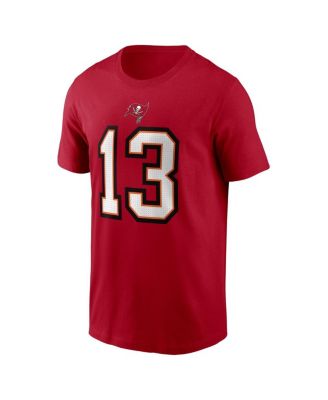 Men's Red Tampa Bay Buccaneers Player Name Number T-Shirt