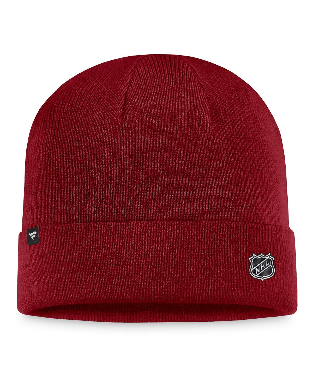 Fanatics Men's Burgundy Colorado Avalanche Authentic Pro Cuffed Knit Hat In Burgundy