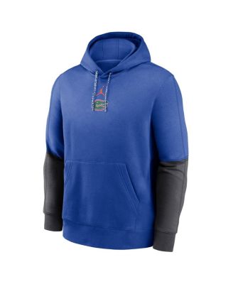 Men's Royal/Anthracite Florida Gators 2024 Sideline Club Pullover Hoodie