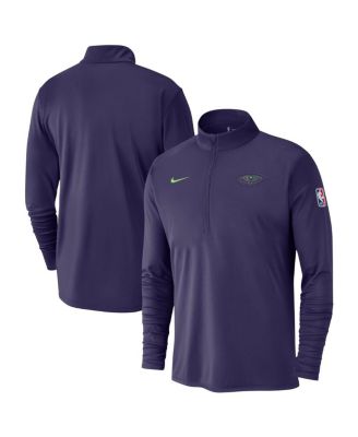 Nike - Men's Purple New Orleans Pelicans 2024/25 City Edition Authentic Coaches Performance Half-Zip Top