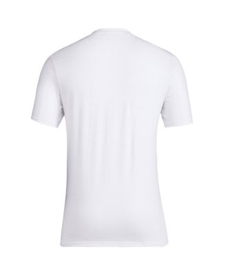 Men's White Kansas Jayhawks Basketball State Outline Fresh T-Shirt