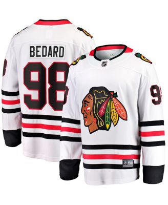 Fanatics - Men's Connor Bedard White Chicago Blackhawks Away Premier Breakaway Player Jersey
