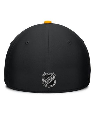 Men's Black/Gold Boston Bruins Authentic Pro Rink Flex Hat