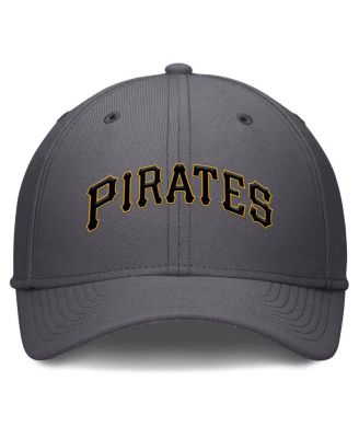 Men's Gray Pittsburgh Pirates Swoosh Performance Flex Hat