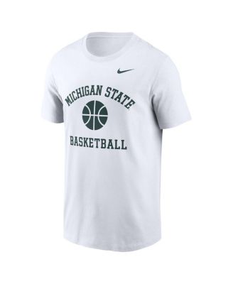 Men's White Michigan State Spartans Basketball Icon T-Shirt