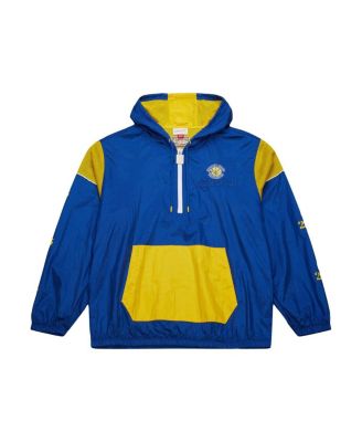 Men's and Women's Royal Golden State Warriors Hardwood Classics Team OG 3.0 Anorak Half-Zip Windbreaker Jacket