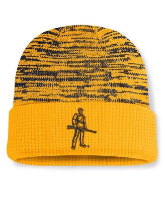 Men's Gold/Navy West Virginia Mountaineers Primetime Terra Cuffed Knit Hat