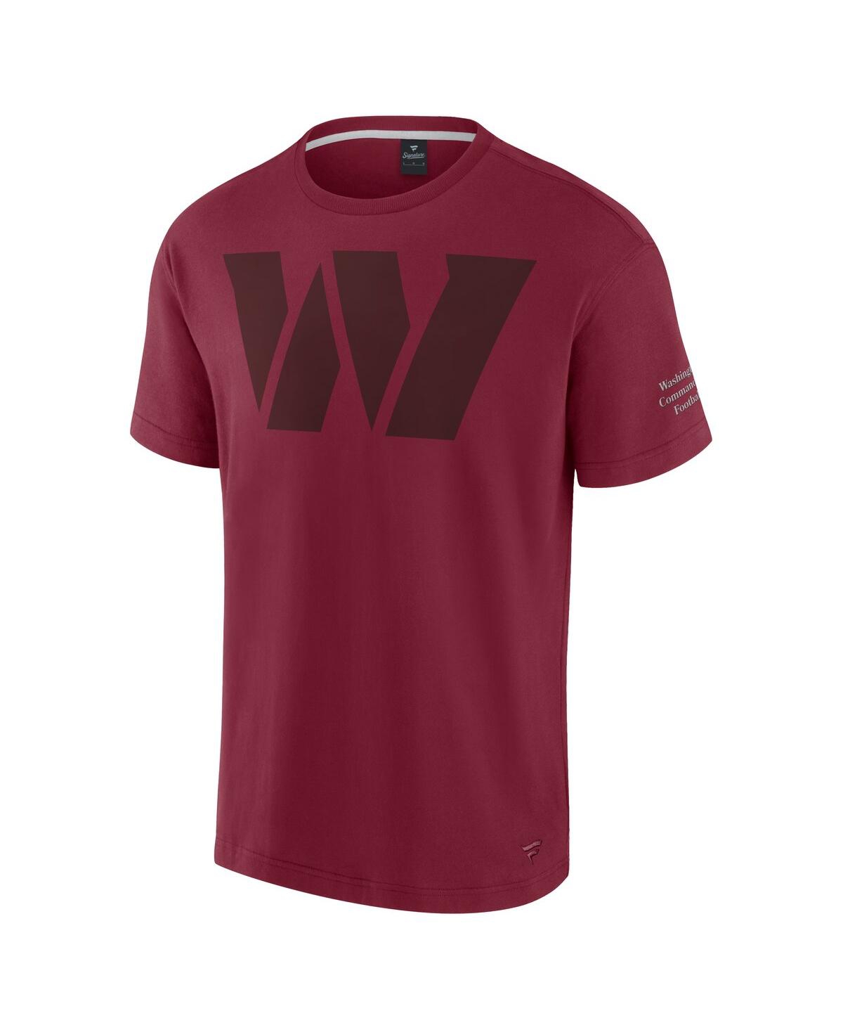 Fanatics Men's And Women's Burgundy Washington Commanders Elements Iconic T-shirt In Burgundy