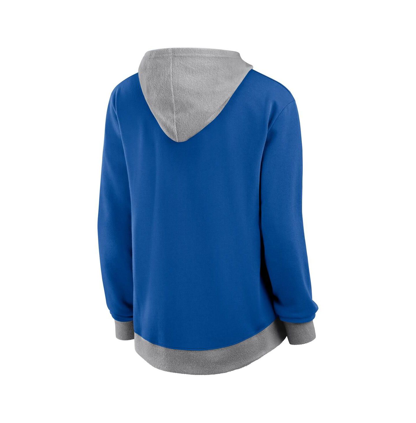 Женское худи Logo Athletic Royal New York Islanders Hit It French Terry Full-Zip — фото 3