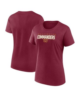 Logo Athletic - Women's Burgundy Washington Commanders Lean T-Shirt