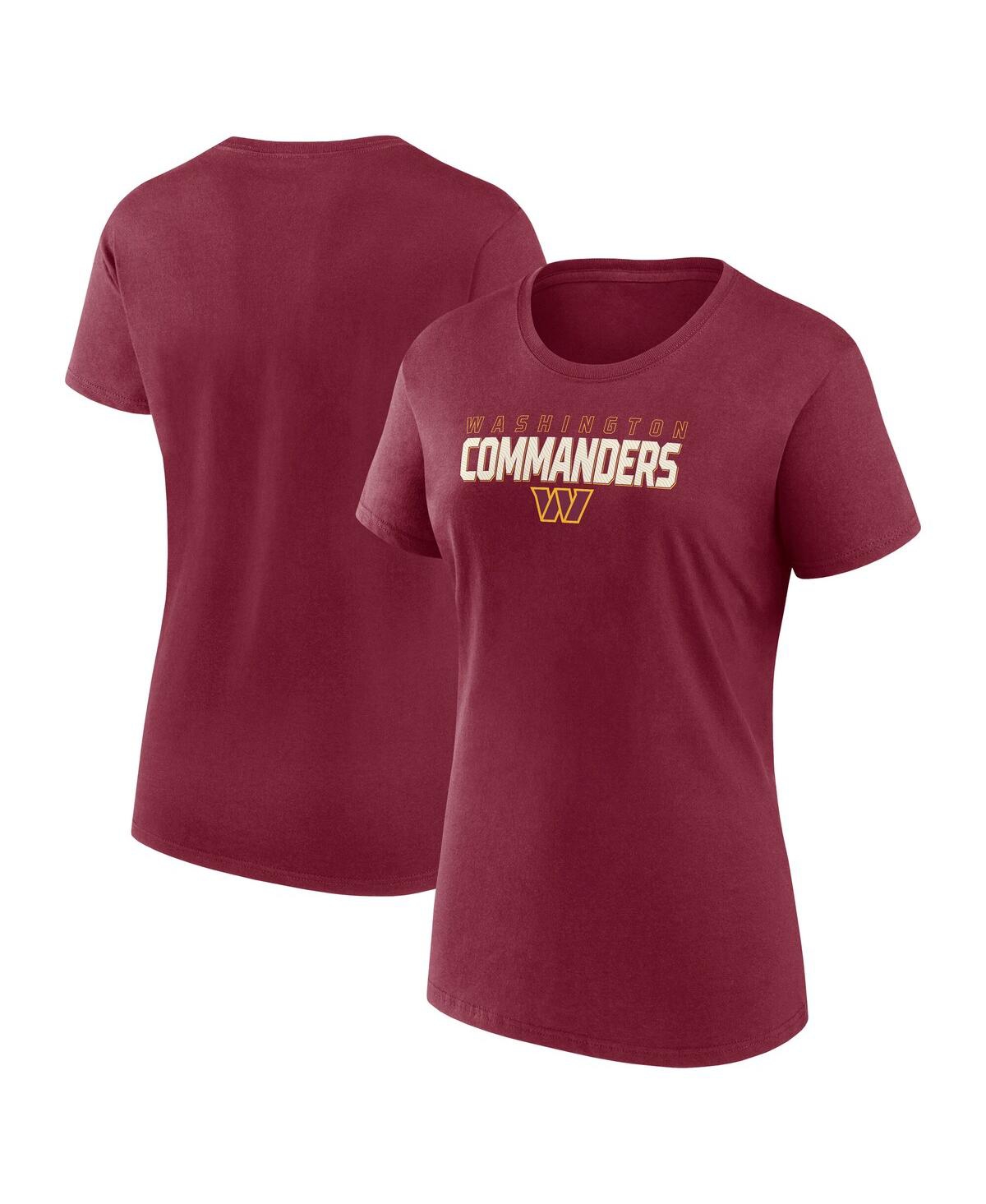 Women's Burgundy Washington Commanders Lean T-Shirt - Burgundy