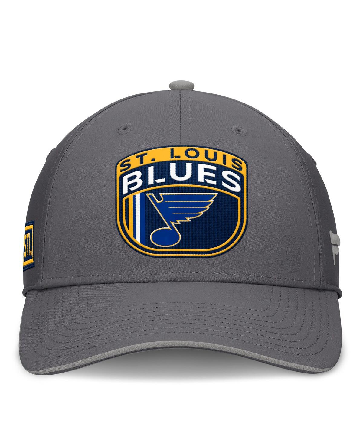 Fanatics Men's Gray St. Louis Blues Home Ice Flex Hat In Gray