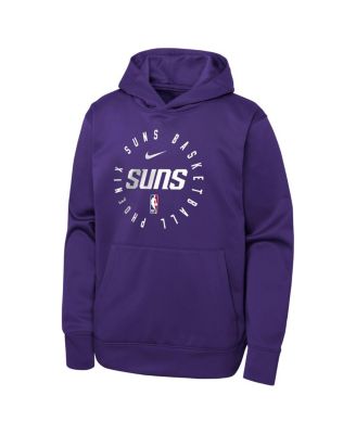 Youth Purple Phoenix Suns Performance Practice Spotlight Pullover Hoodie