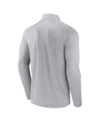 Men's Gray Baltimore Orioles Head to Head Raglan Quarter-Zip Jacket