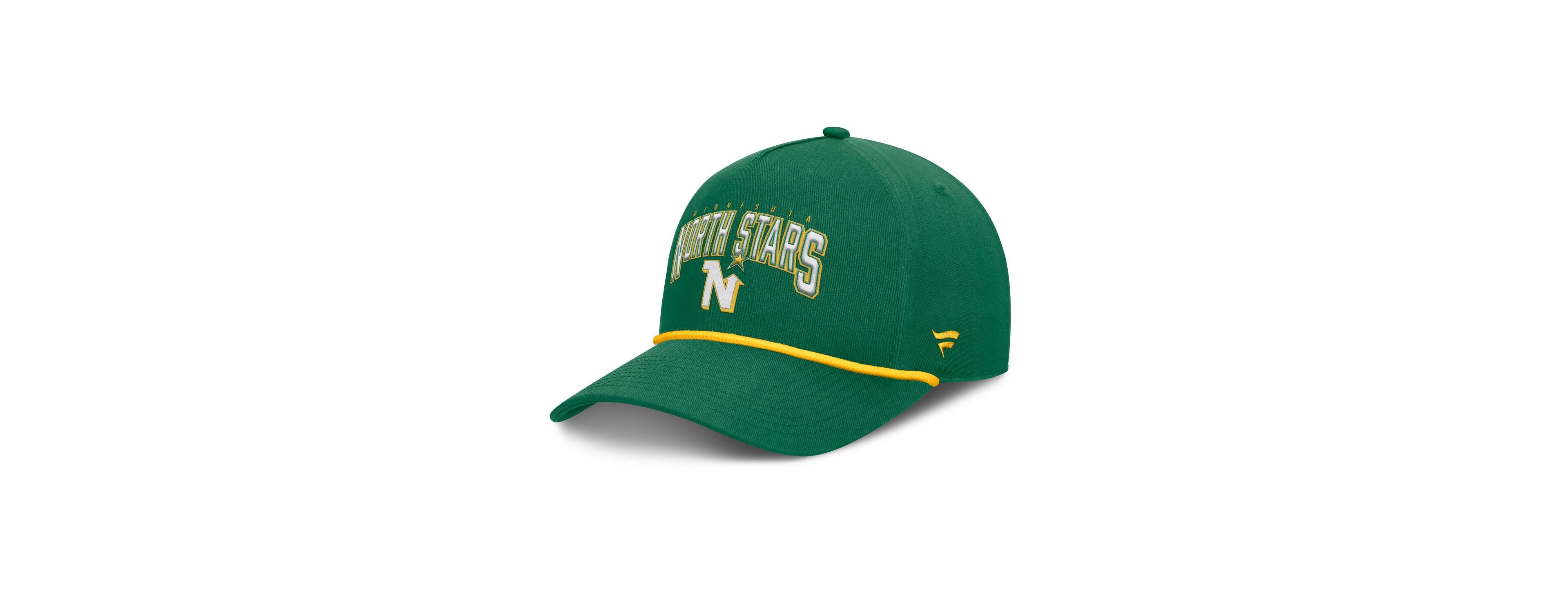 Fanatics Men's Kelly Green Minnesota North Stars Decades Collection A-Frame Rope Adjustable Hat