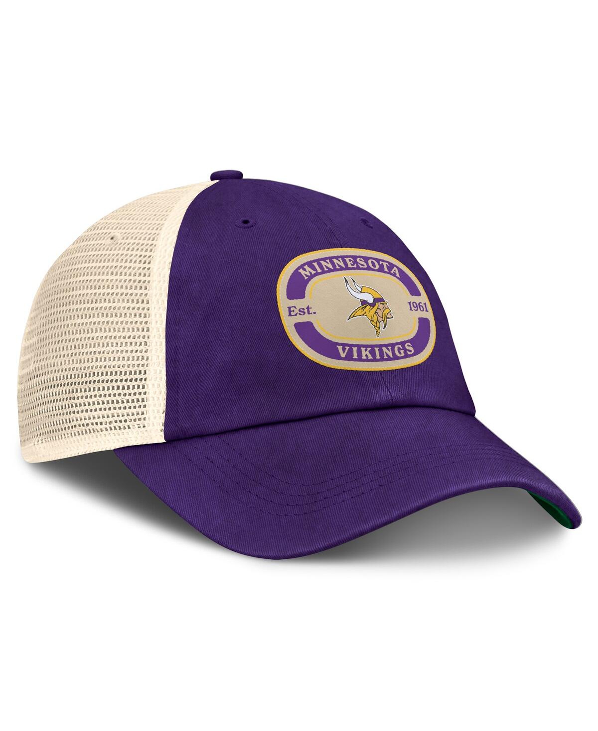 Top Of The World Men's Purple Minnesota Vikings Team Patch Adjustable Hat In Purple