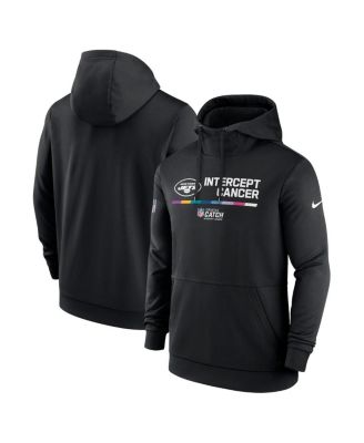 Nike - Men's Black New York Jets NFL Crucial Catch Therma Performance Pullover Hoodie