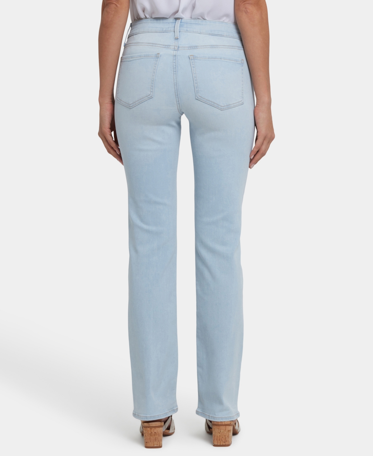 Nydj Plus Size Mid Rise Relaxed Straight Jeans In Oceanfront