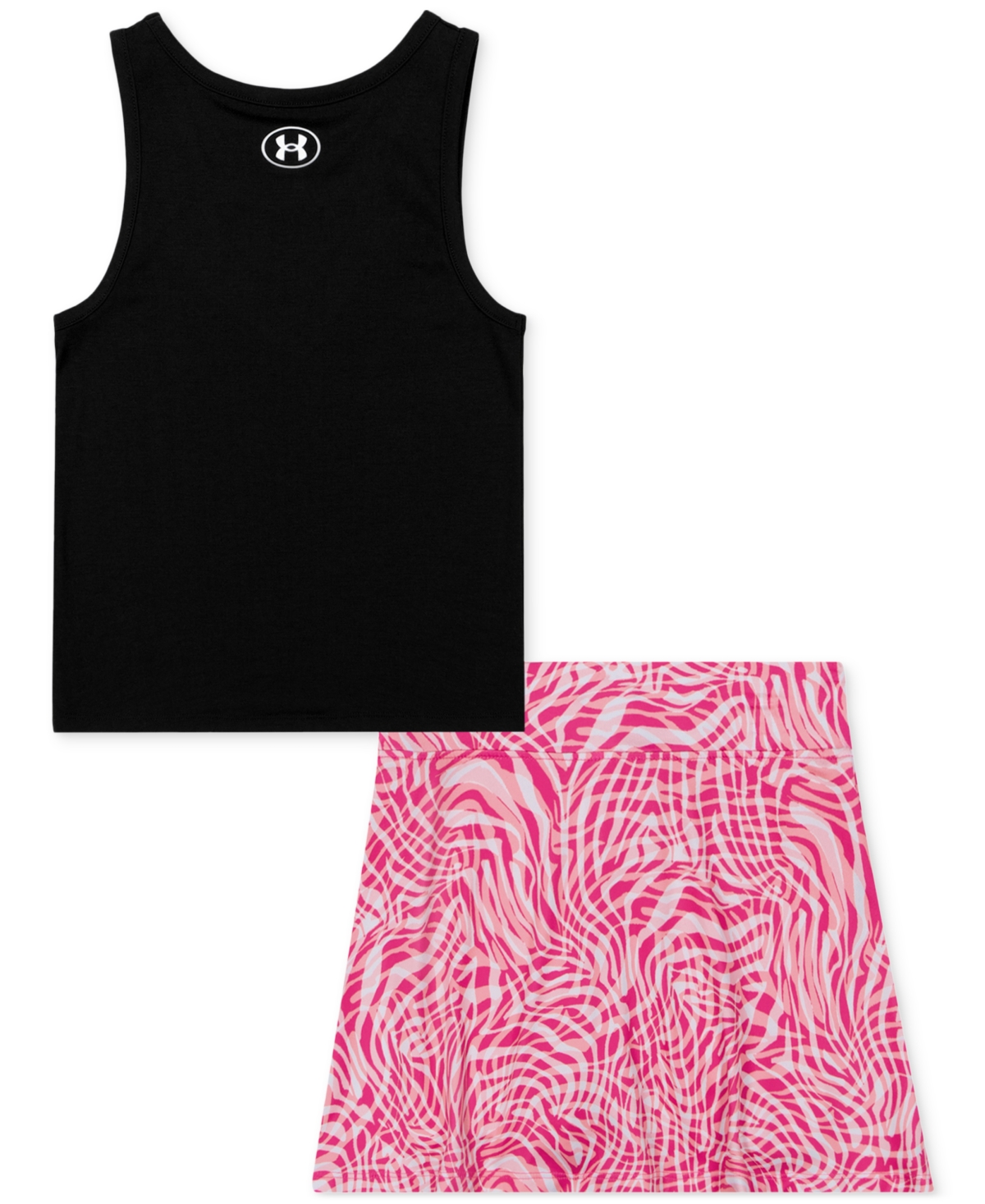 Under Armour Toddler And Little Girl Tank Skort Set In Black