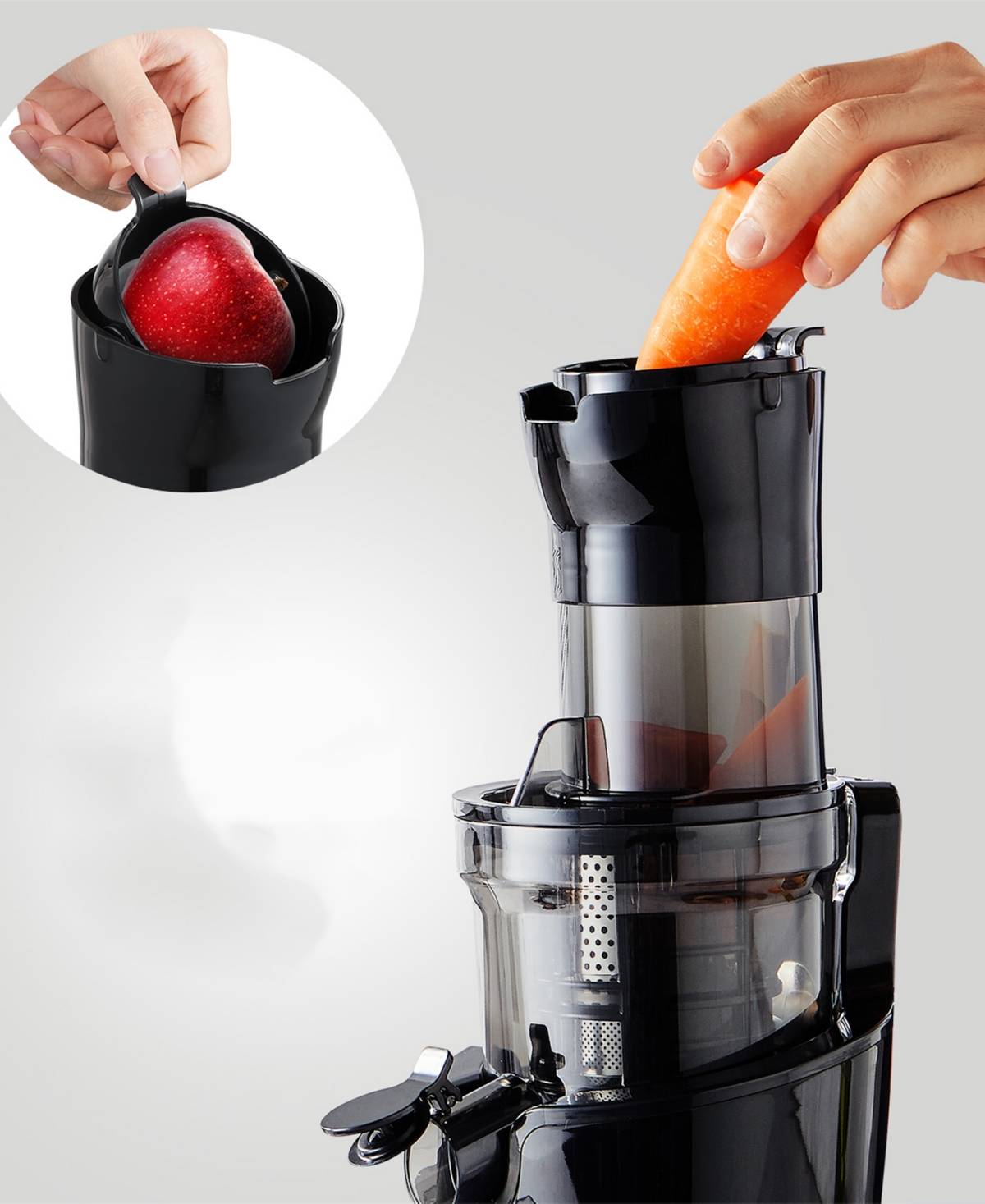 Elite Cuisine 27 Oz. Dynamic Masticating Slow Juicer Ejx751 In Black