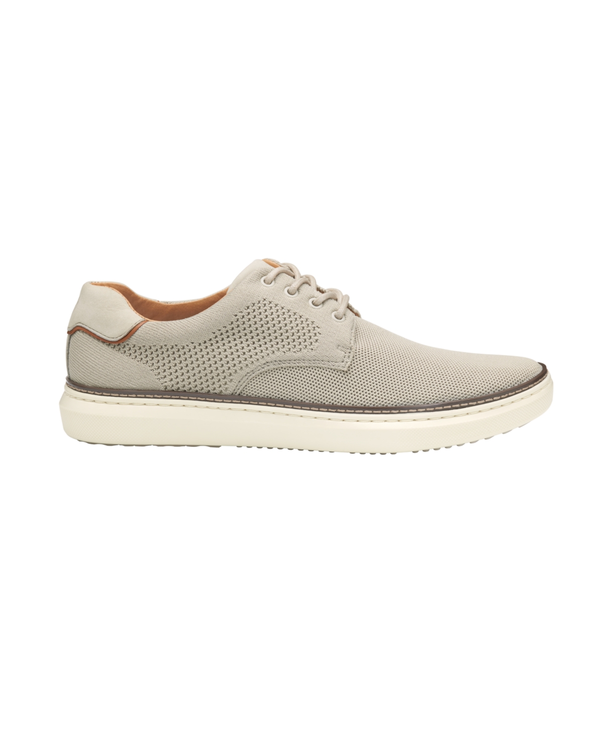 Johnston & Murphy Men's Mcguffey 2 Knit Plain Toe Sneaker In Beige Knit