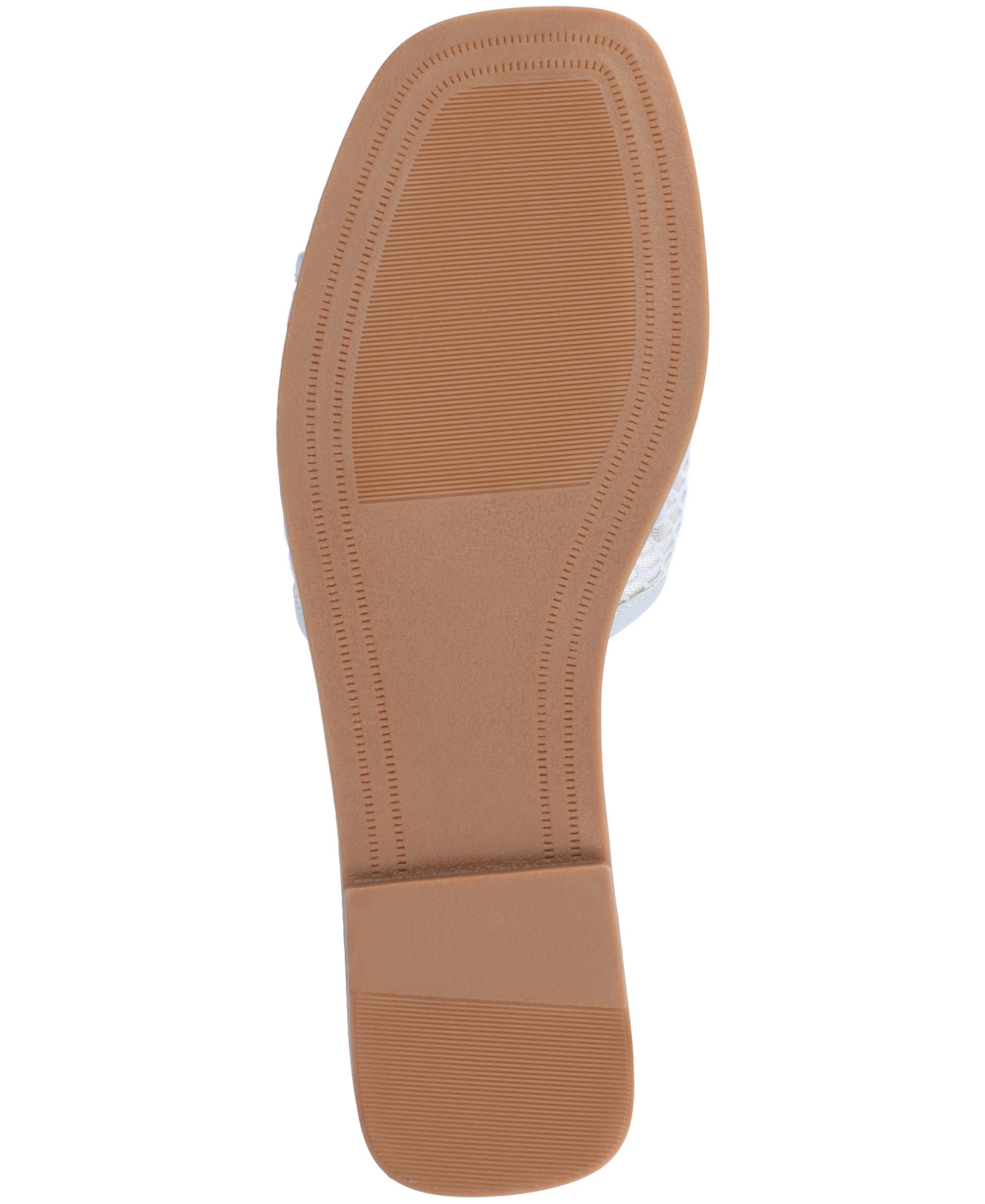 Journee Collection Breckley Flat Slide Sandal In Light Blue