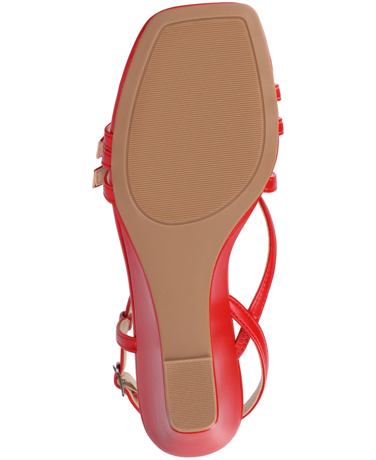 Journee Collection Clinne Wedge Sandal In Red