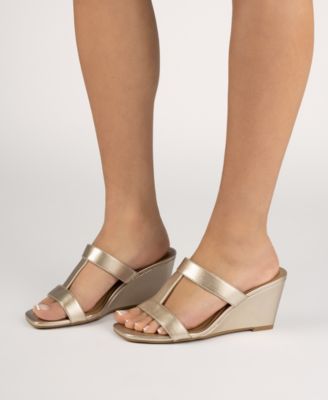 Women's Clodie T Strap Dress Wedge Sandals