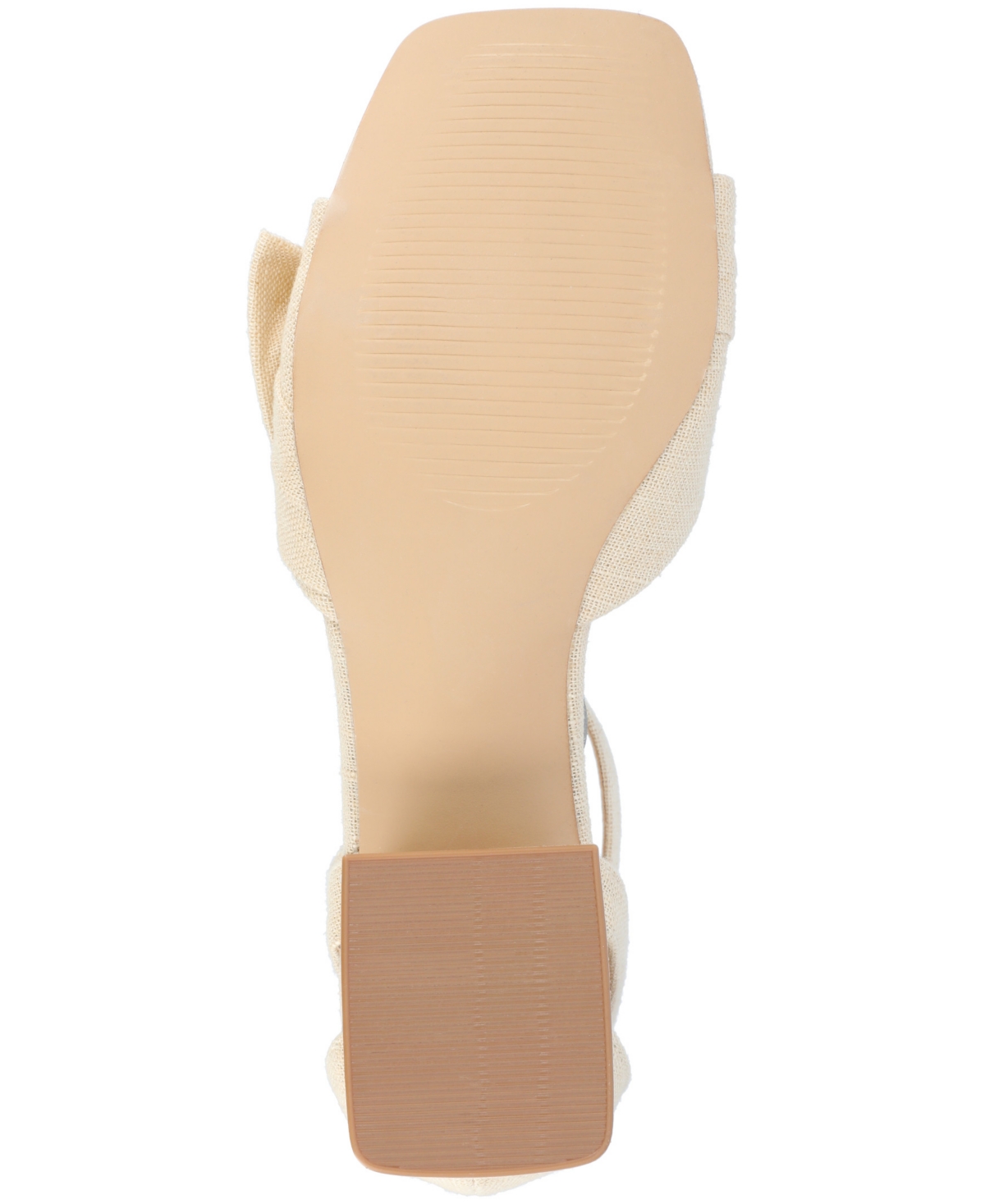 Shop Journee Collection Women's Zevi Block Heel Dress Sandals In Beige