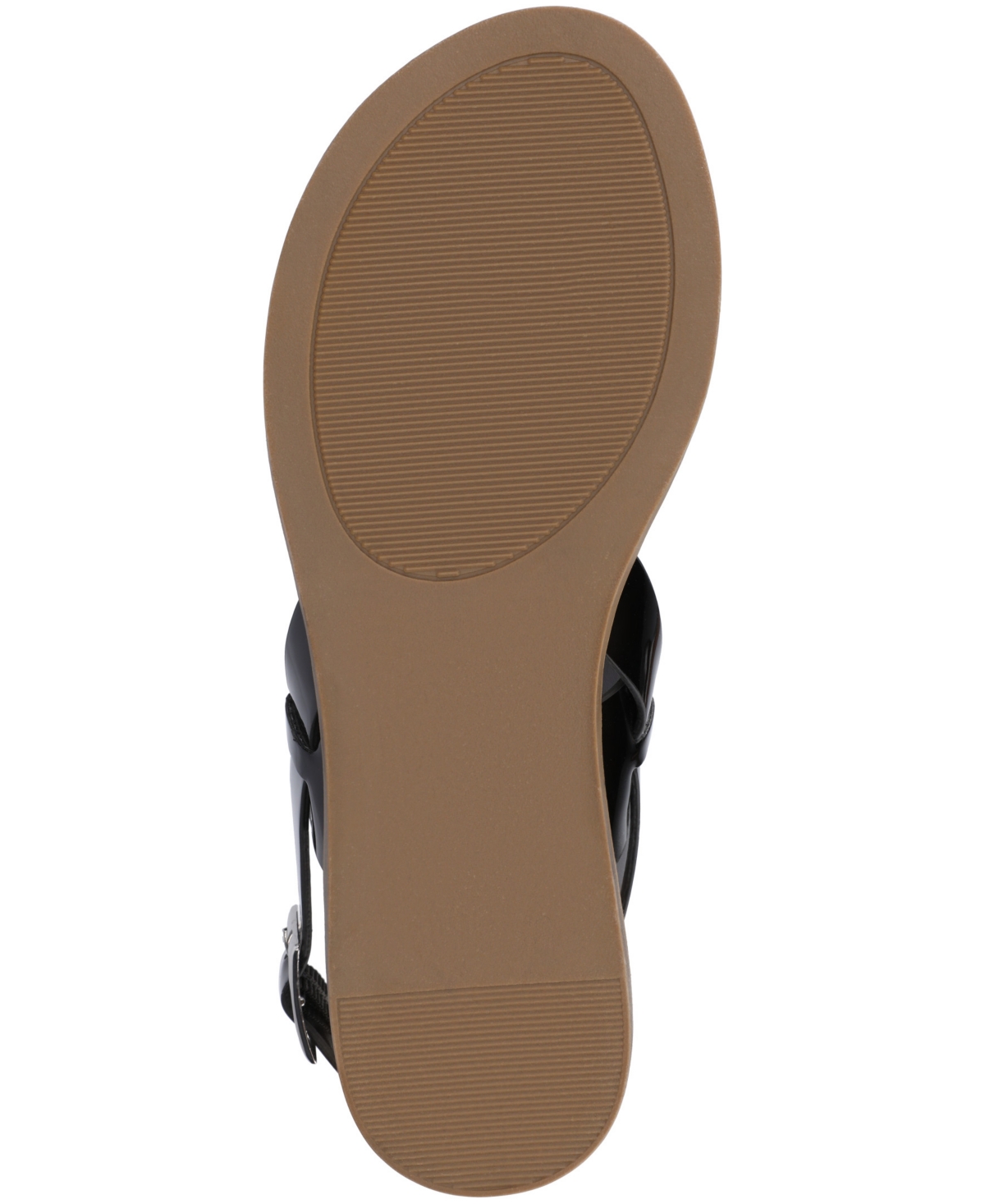 Journee Collection Lavine Slingback Sandal In Black Patent