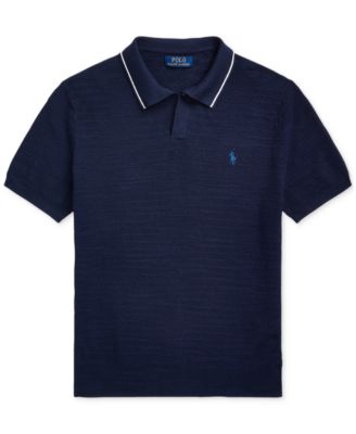 Men's Textured Cotton-Linen Sweater