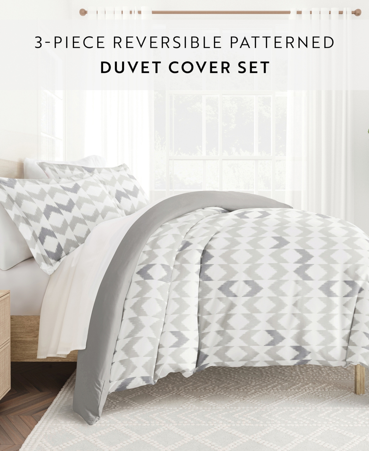 Ienjoy Home Ultra Soft Reversible 2-pc. Duvet Cover Set, Twin/twin Xl In Multi