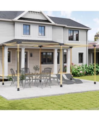 12PCS Pergola Kit Brackets for 4"x4" (Actual 3.6"x3.6") Lumber