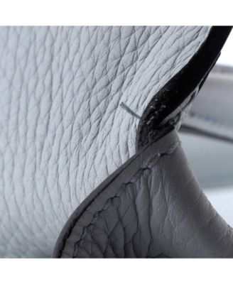 Pre-Owned Hermes Kelly 28 Handbag Blue Clemence with Gold Hardware