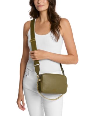 Bryant Medium Leather Double Zip Chain Camera Crossbody