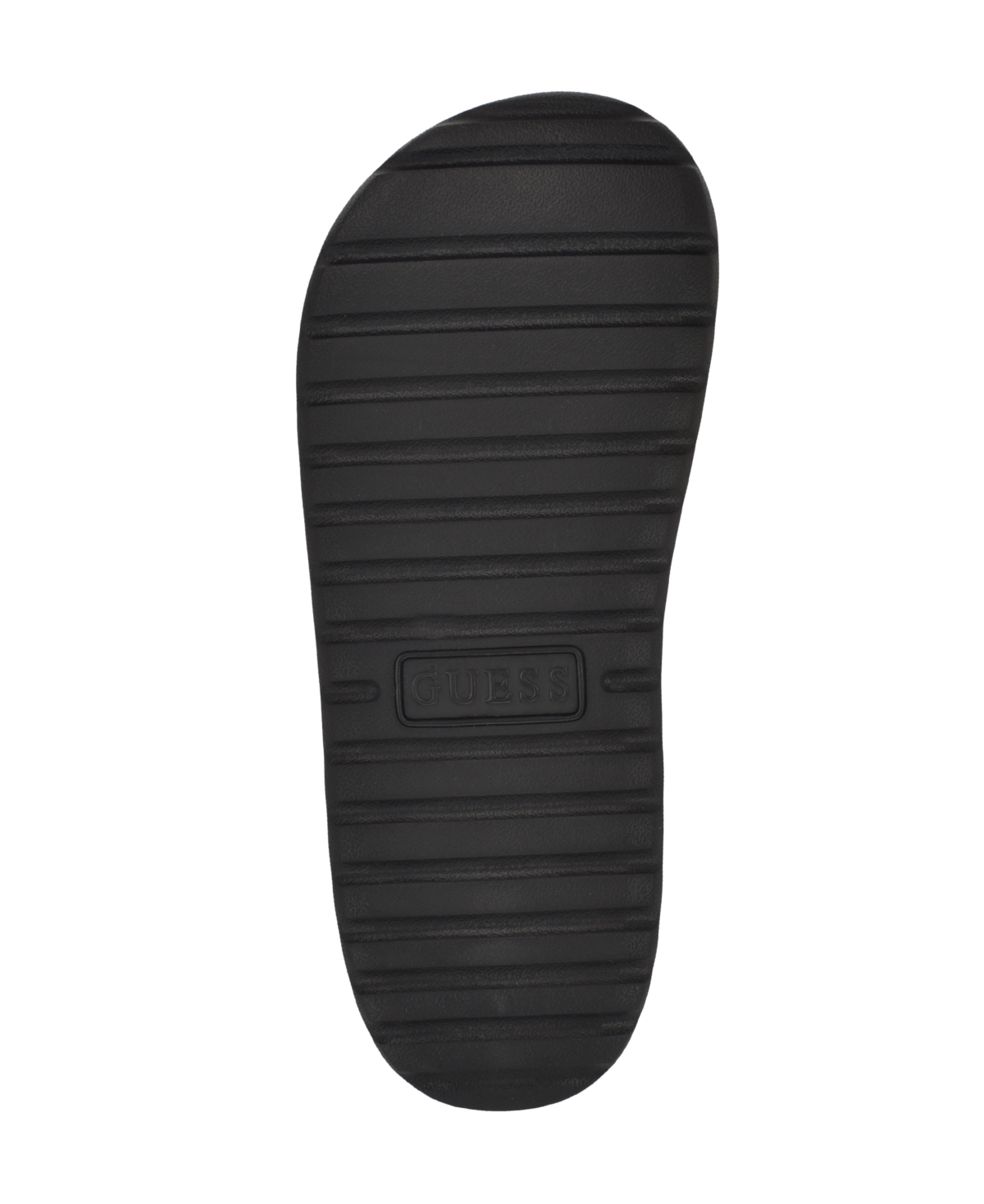 Guess Men's Molar Branded Elevated Pool Slides In Red,black