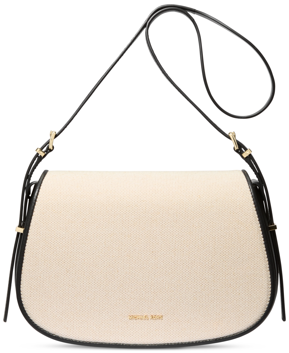 Michael Kors Michael  Lydia Small Flap Messenger Bag In Black