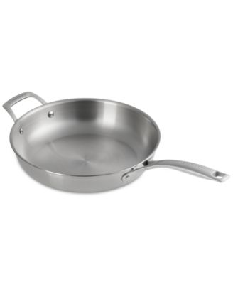 Essential Stainless Steel Shallow Round Frying Pan, 11"