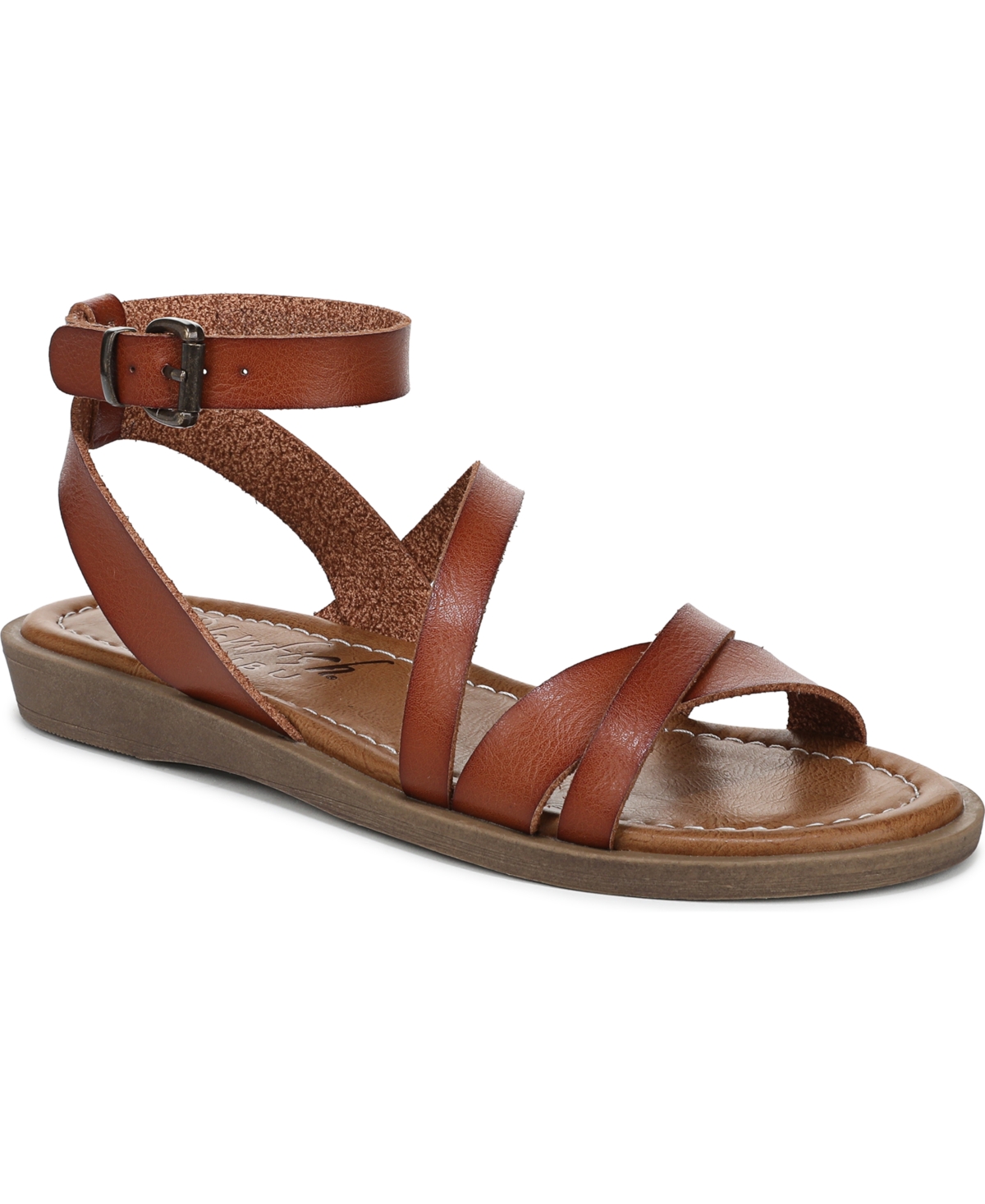 Women's Daffodil 2 Strappy Low Wedge Sandals - Scotch Faux Leather