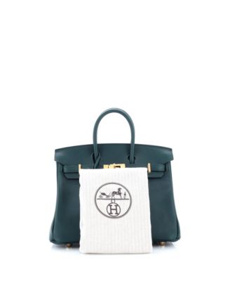 Birkin 25 Handbag Green Swift with Gold Hardware