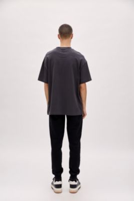 Men's Oversized Tee With Emboss Detail - Pine Groove