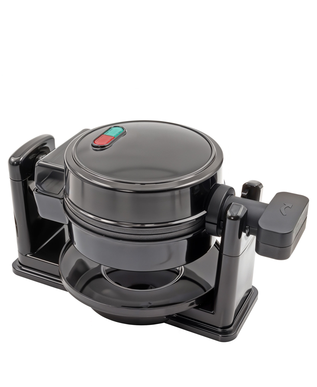 Elite Cuisine Flip Belgian 1.25-inch Waffle Maker In Black