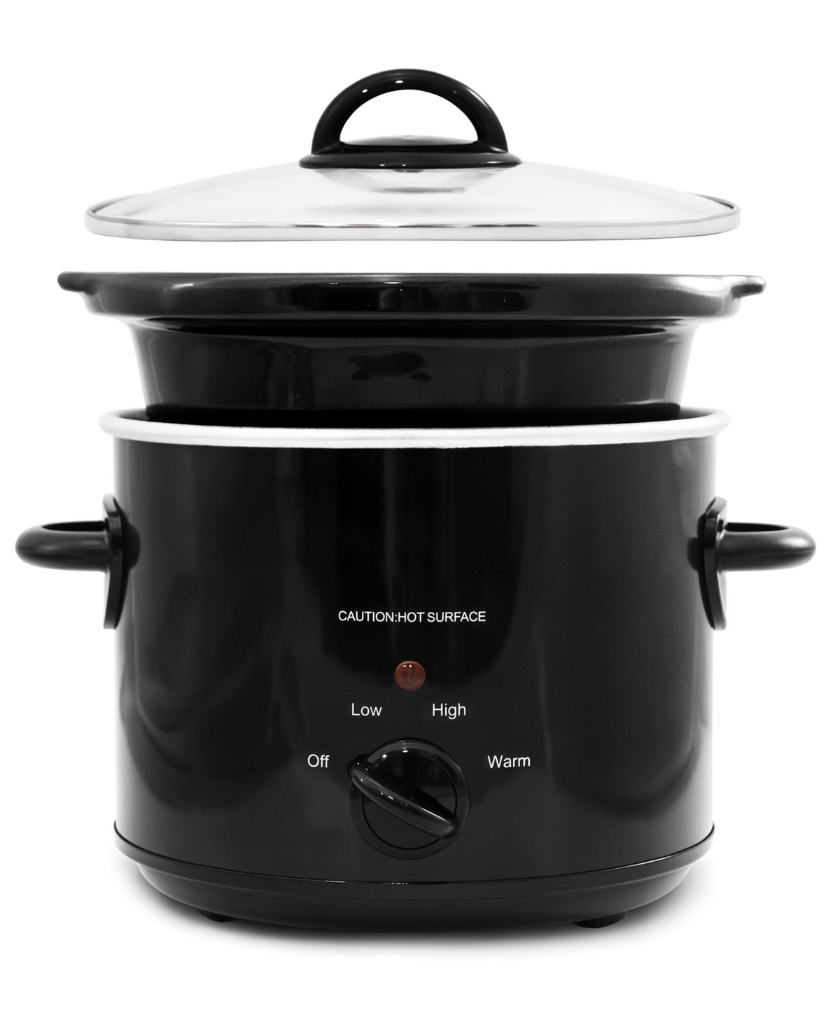 Elite Cuisine 3 Quart Slow Cooker Black In Black