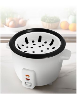 6 Cup Non-Stick Rice Cooker with Steam Tray