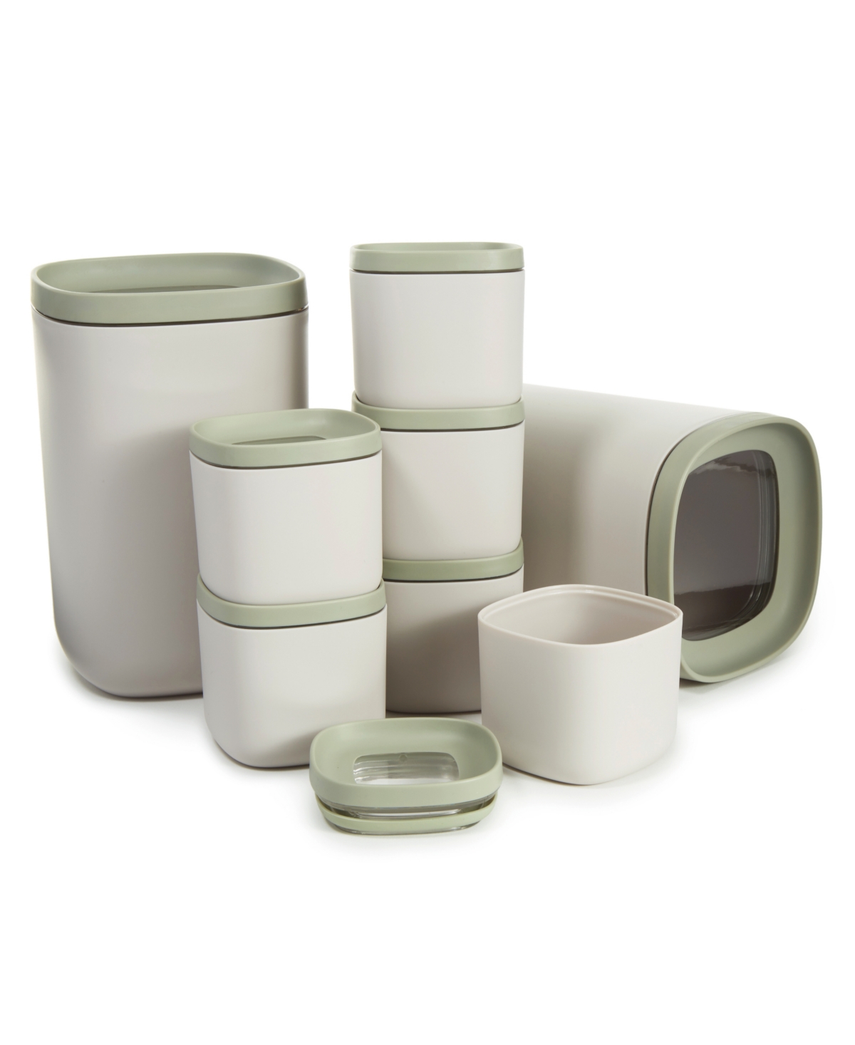 Berghoff Leo 8pc Recycled Stackable Food Container Set In Multicolor