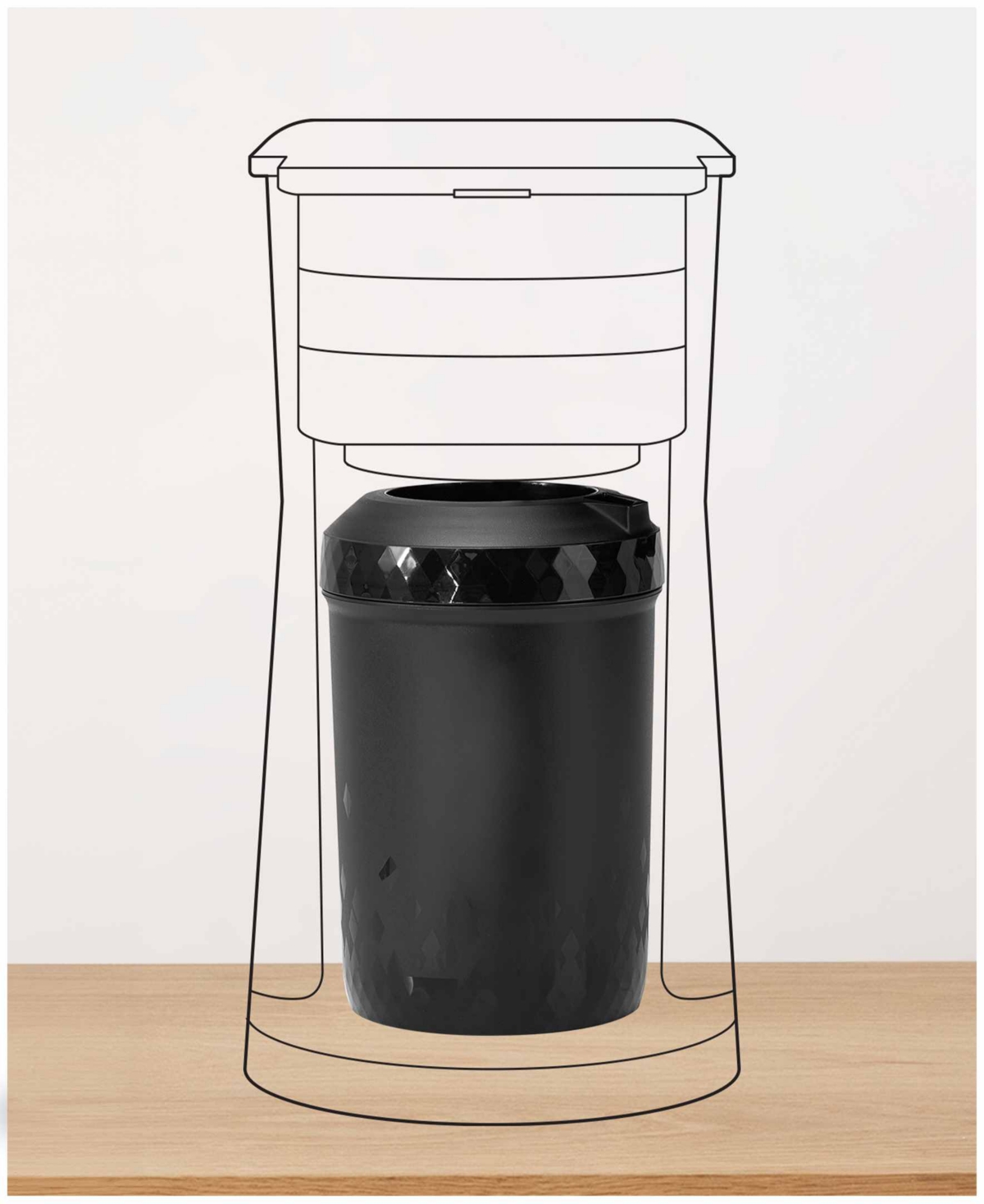 Hyperchiller 12.5 Oz. Beverage Cooler In Black