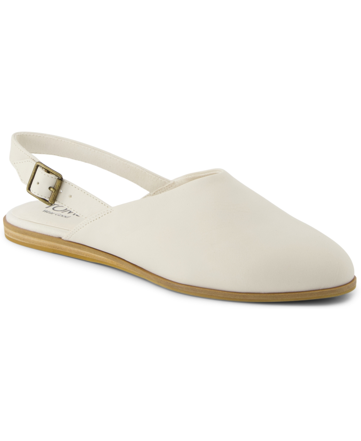 TOMS WOMEN'S JADE SLINGBACK POINTED TOE FLATS 