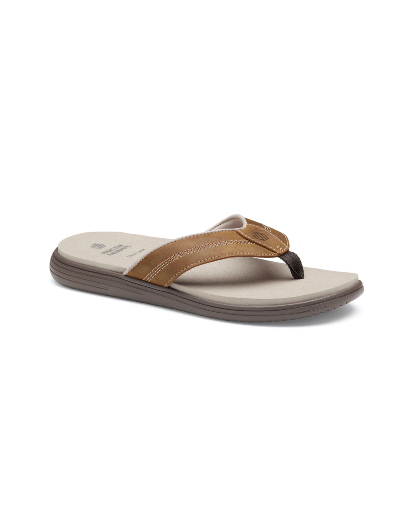 Мужские сандалии Johnston & Murphy Upton Flip Flop, цвет: Коричневый — фото 1