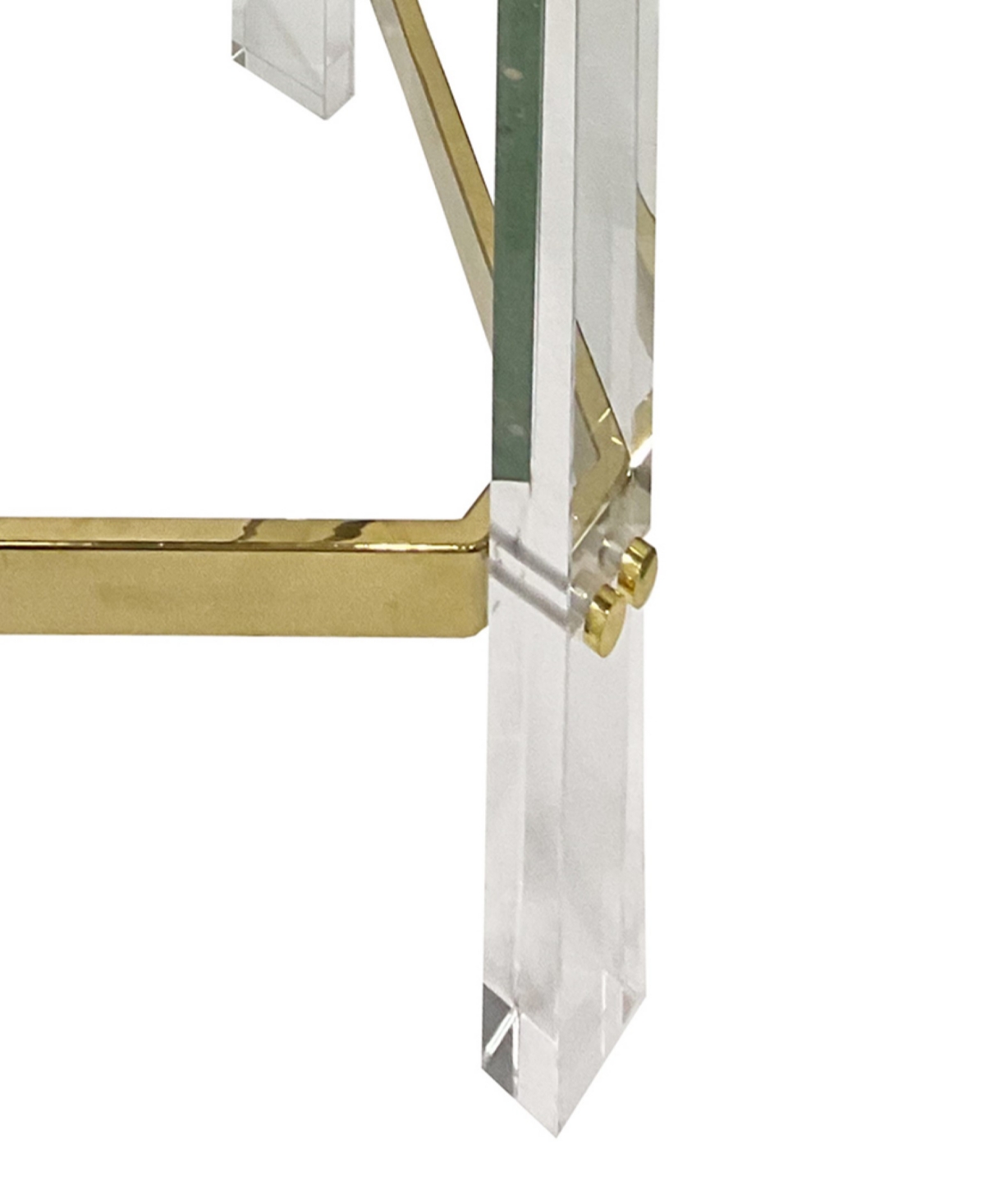 Stylecraft Home Collection 30" Foam Helen Small Traditional Bar Stool In Clear