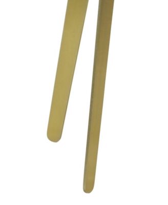 14" Marble Round Transitional Morchina Stone Side Table